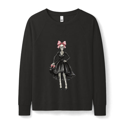 Skeleton Sweatshirt | Skeleton Fashionista Women’s Lightweight French Terry Top