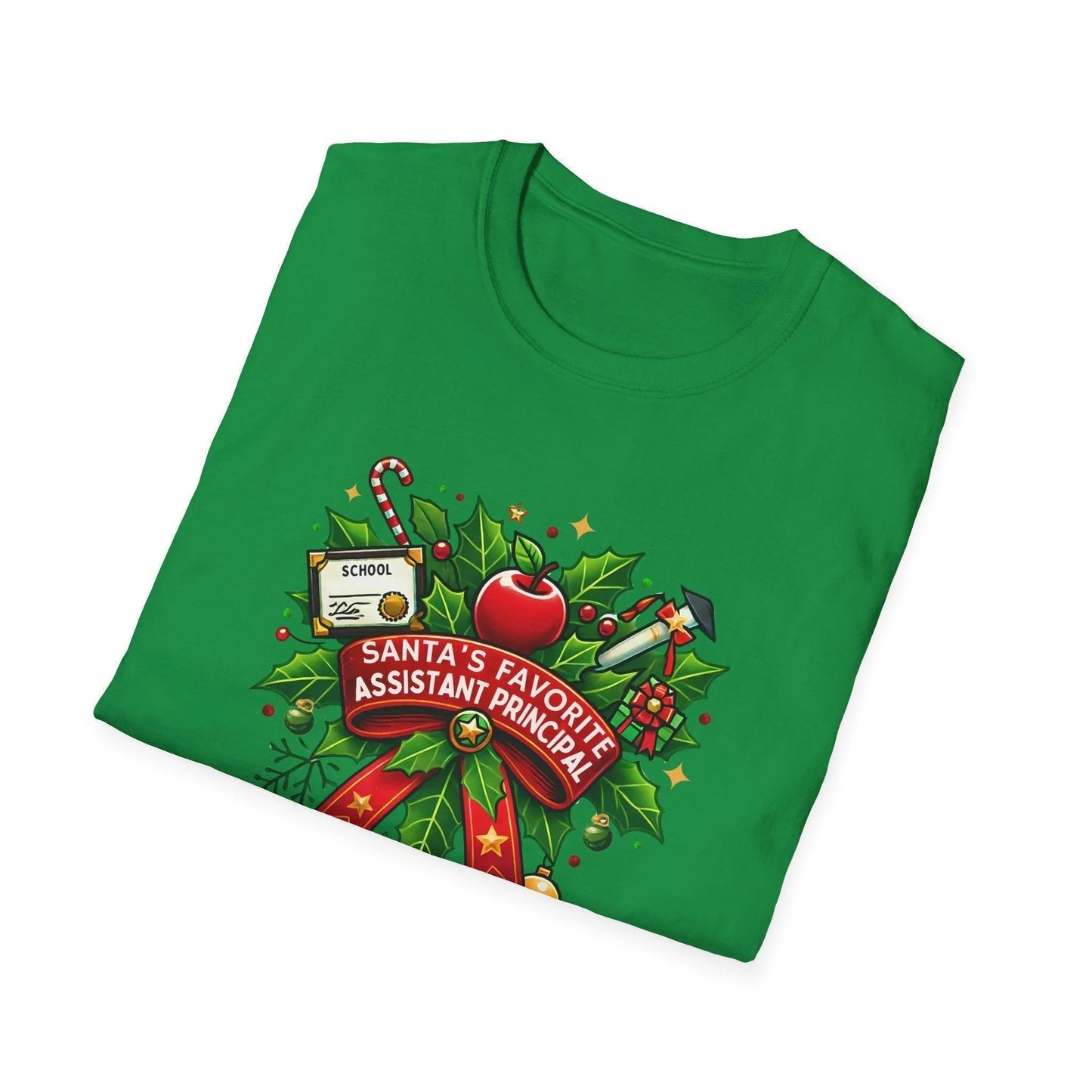 Santa's Favorite Assistant Principal Unisex Tee 🍎🎅 - Whippie's