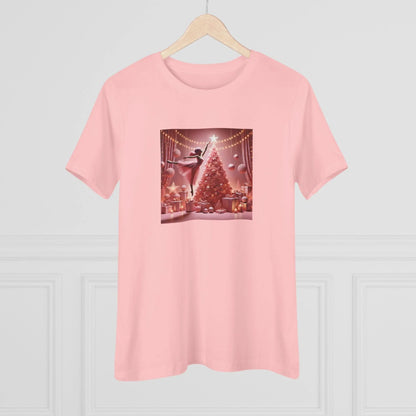 Pink Leap into the Holidays - Women's Softstyle Tee - Whippie's