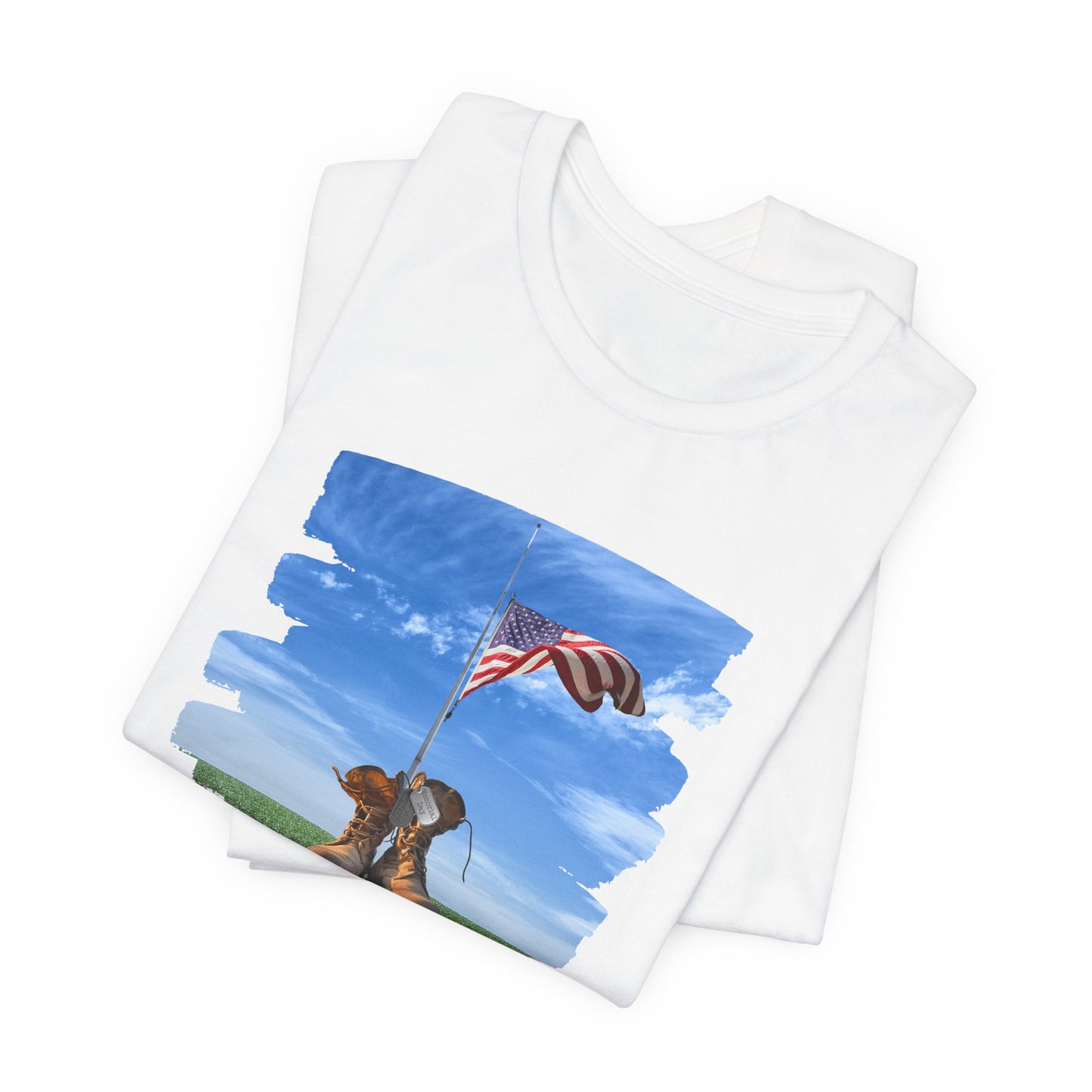 Memorial Day Military Boots Unisex Tee - Personalizable