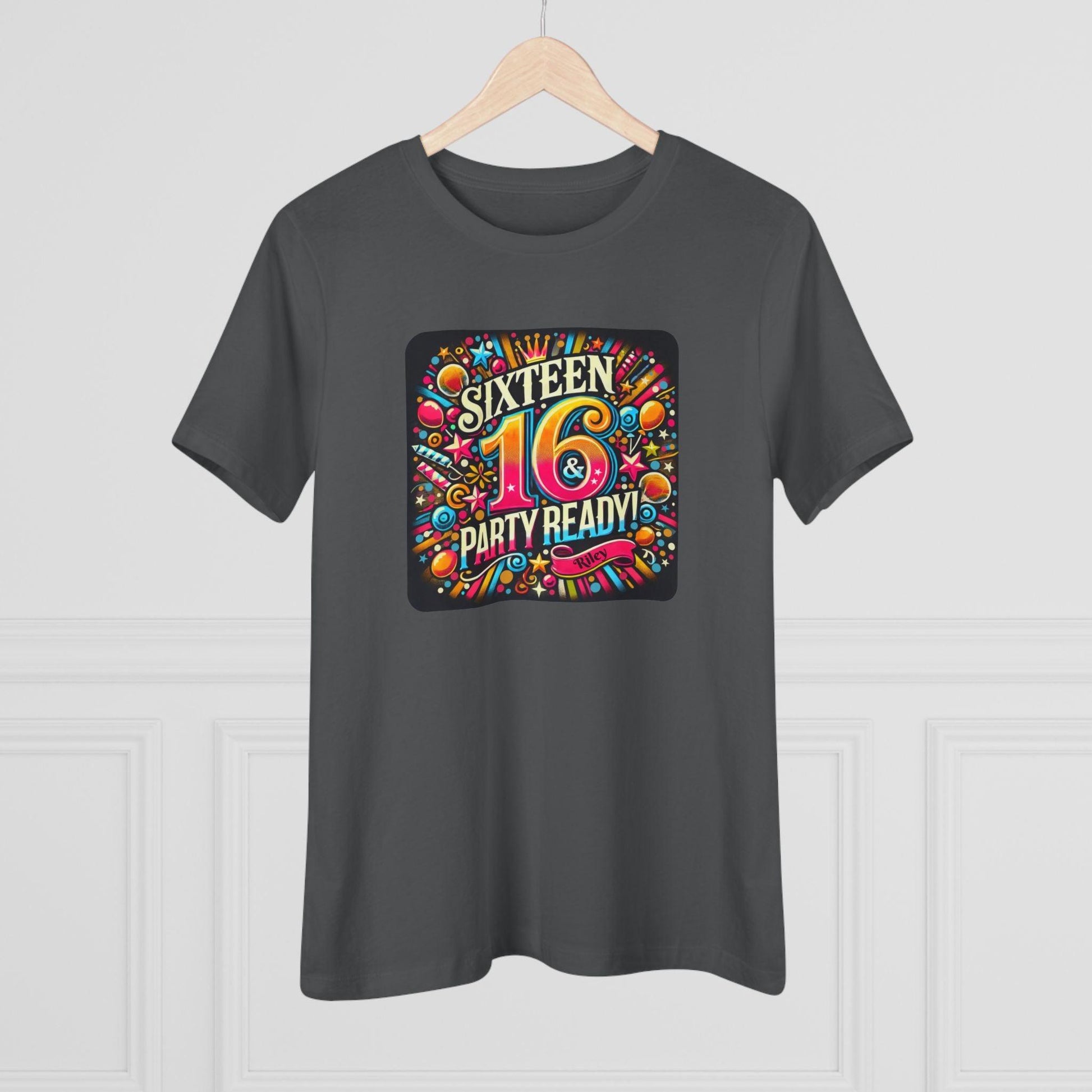 Sweet 16 & Party Ready - Women's Softstyle Tee - Personalizable - Whippie's