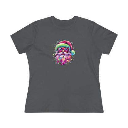 Shine Bright Like Santa! Merry and Bright! 🎅🏻✨🌈 - Women's Softstyle Tee - Whippie's