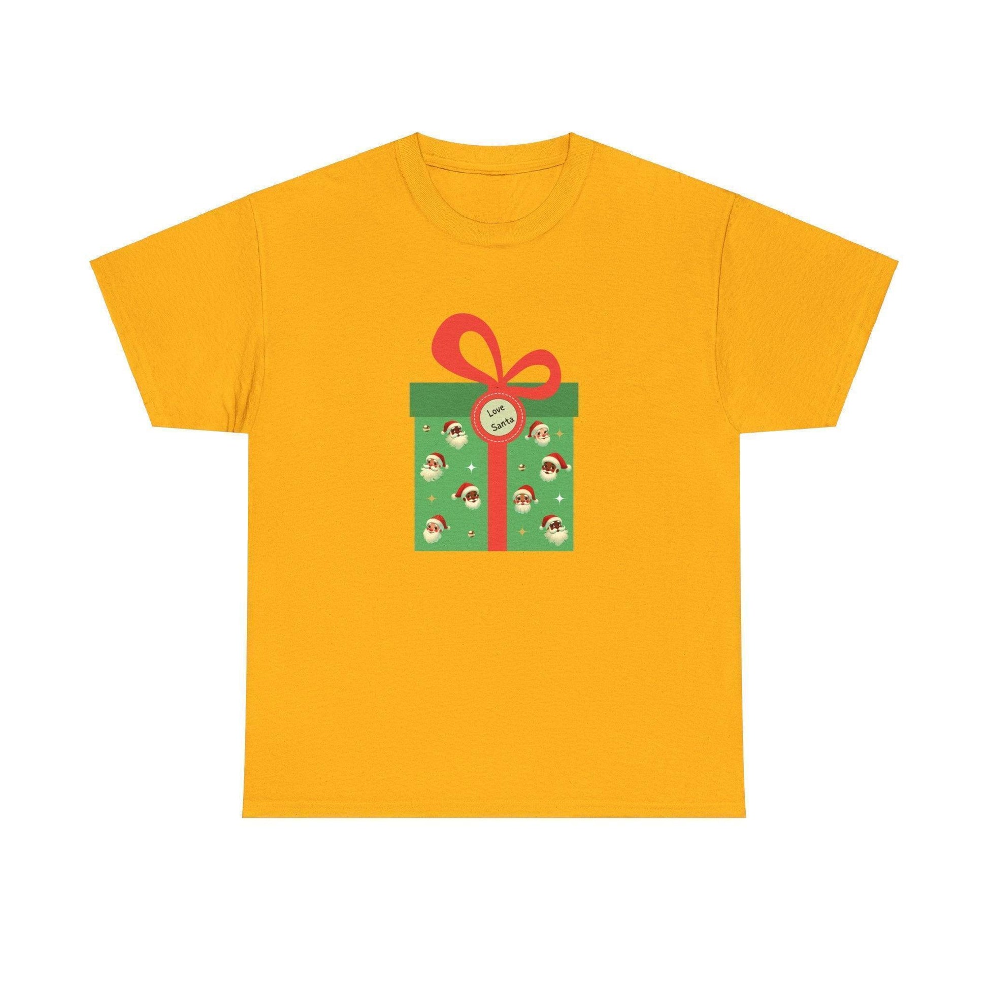 Love Santa Present 🎅 Unisex Heavy Cotton™ Tee! - Whippie's