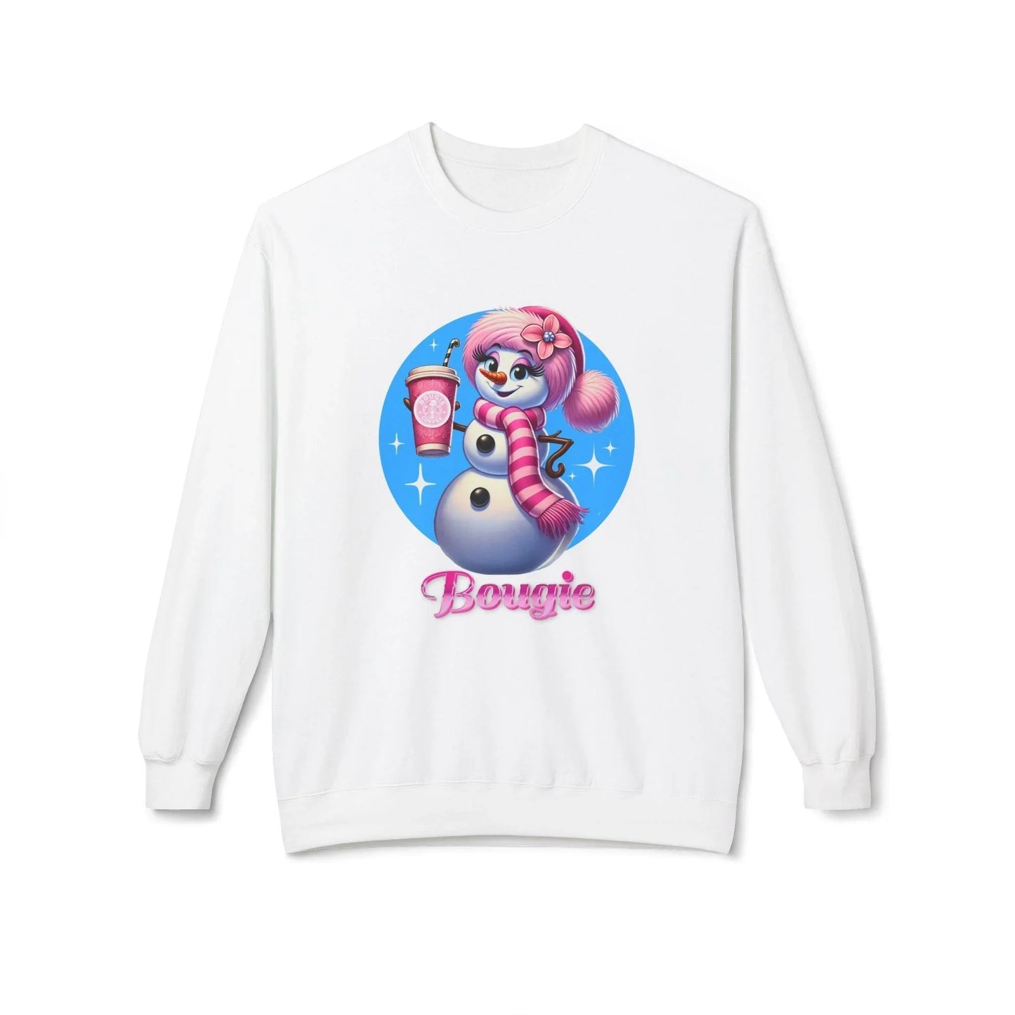 Bougie Snowwoman ❄️⛄☕ Unisex Fleece Sweatshirt ✨ - Whippie's