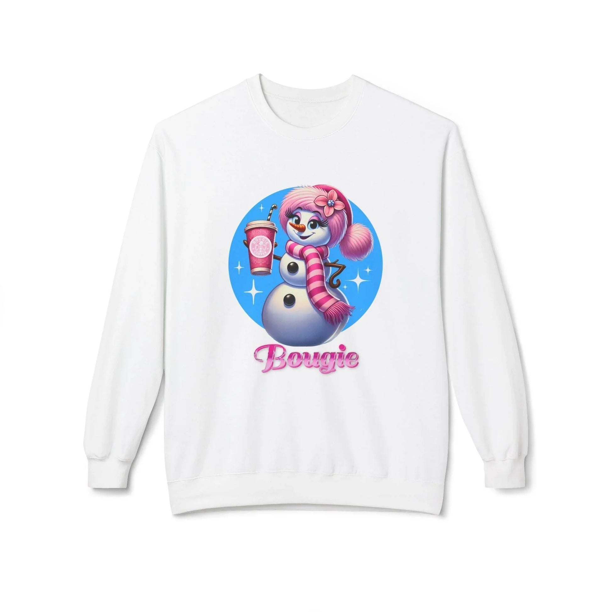 Bougie Snowwoman ❄️⛄☕ Unisex Fleece Sweatshirt ✨ - Whippie's