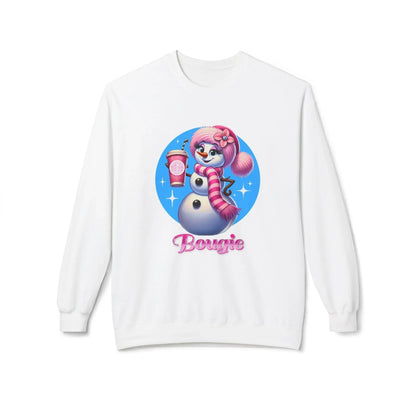 Bougie Snowwoman ❄️⛄☕ Unisex Fleece Sweatshirt ✨ - Whippie's