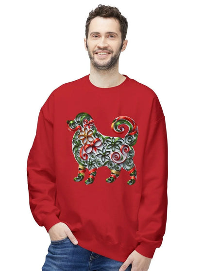 🐶 Merry Woofmas! 🎄 Unisex Fleece Sweatshirt 🎁 - Whippie's