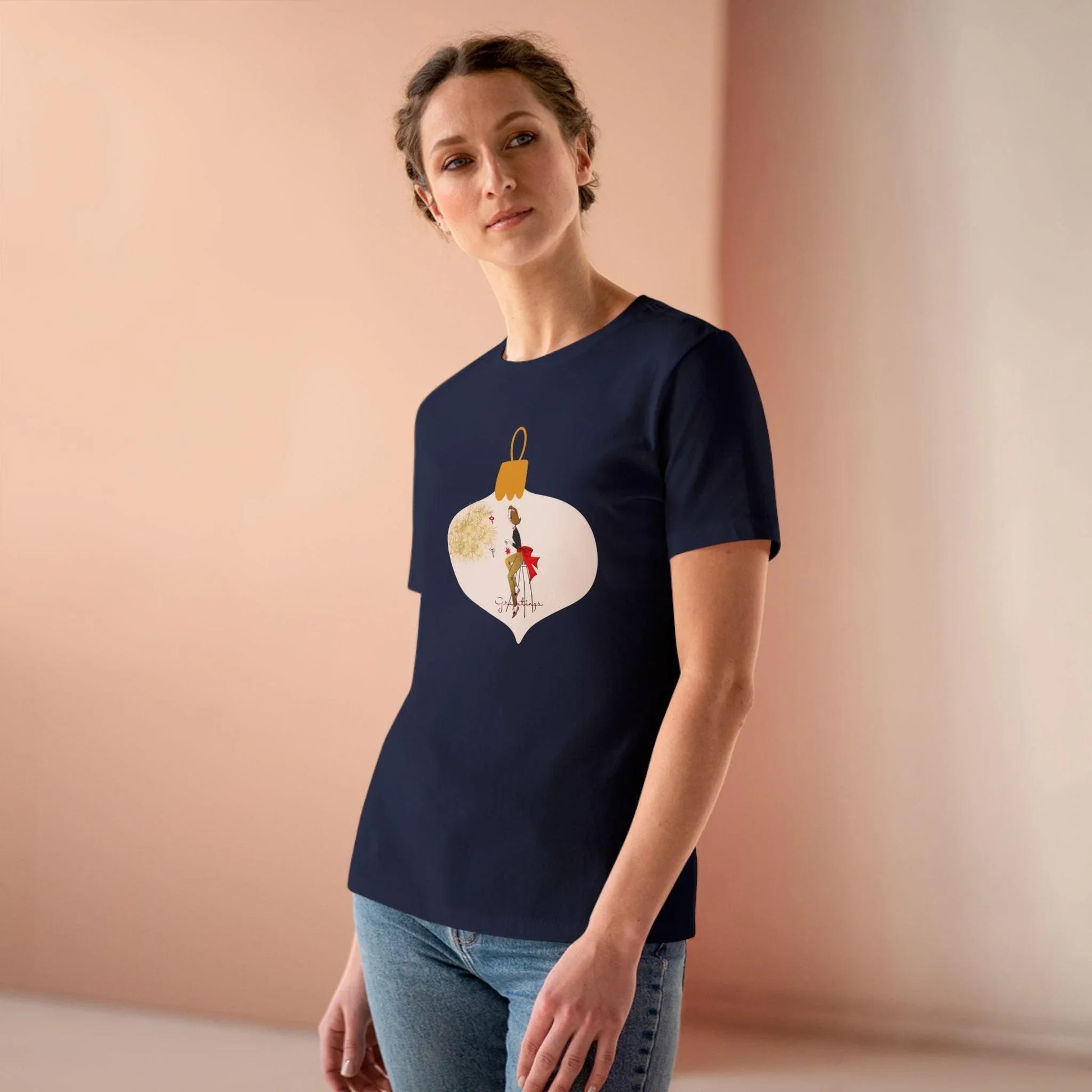 Retro Tree Decorating - Women's Tee - Whippie's