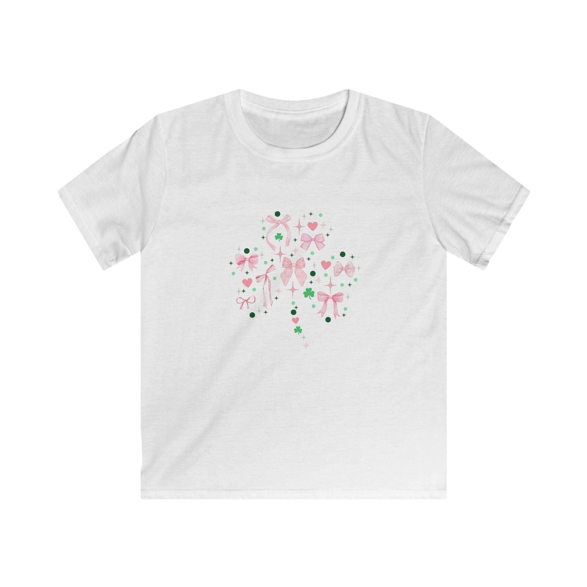 Shamrock Sparkle Youth Tee - ☘️💖 Shine Bright this St. Patrick's Day! 💖☘️ - Whippie's