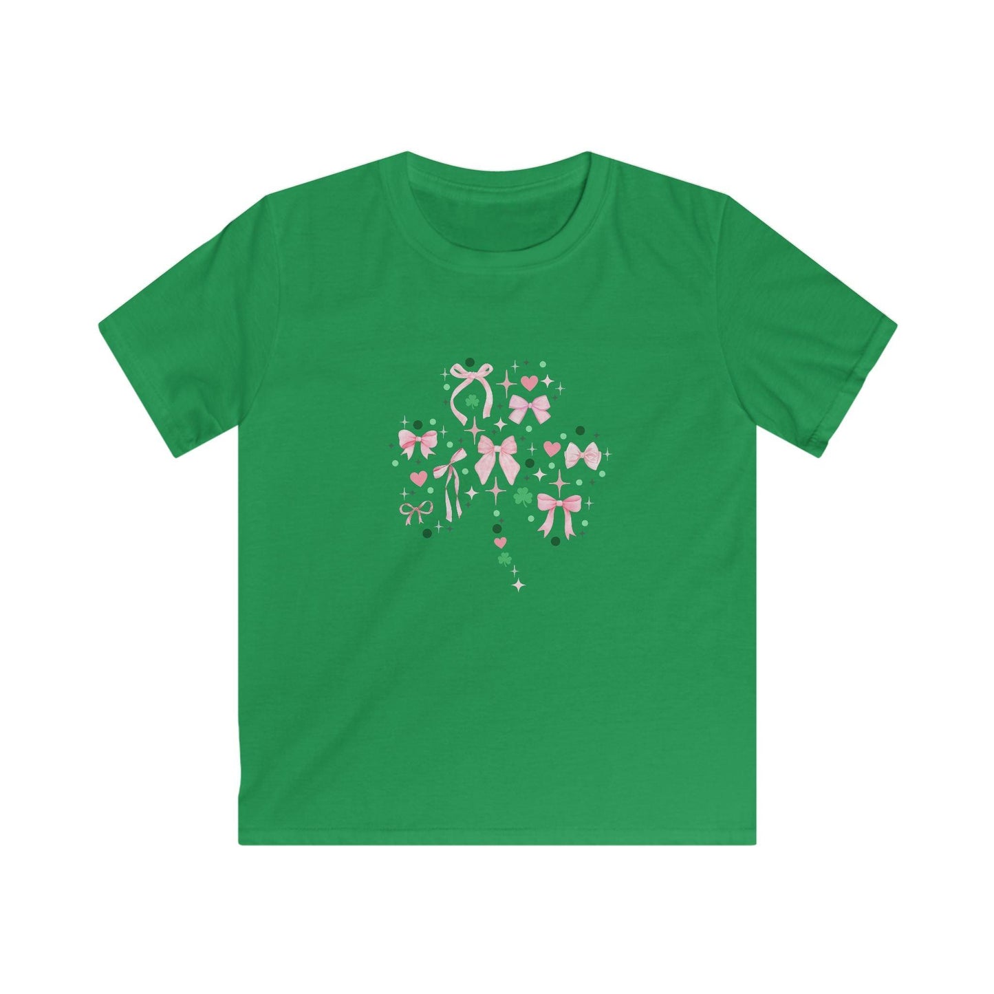 Shamrock Sparkle Youth Tee - ☘️💖 Shine Bright this St. Patrick's Day! 💖☘️ - Whippie's