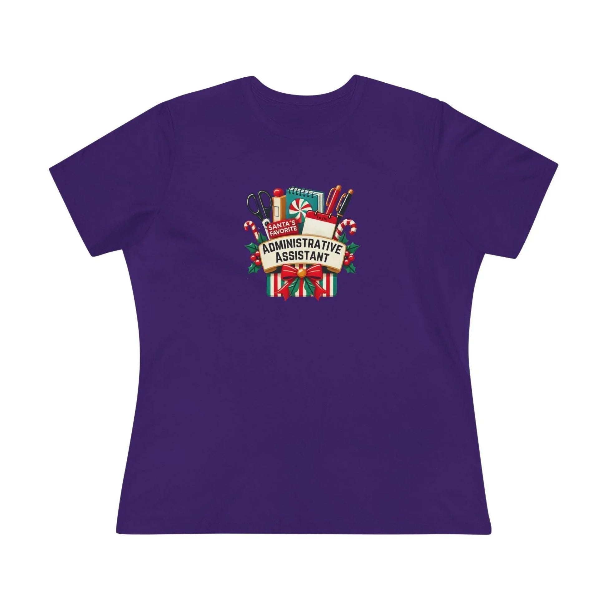 Santa's Favorite Administrative Assistant - Women's Softstyle Tee - Whippie's