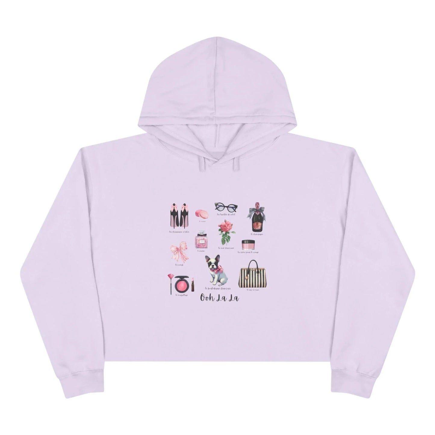 Ooh La La! French Chic Crop Hoodie - Whippie's