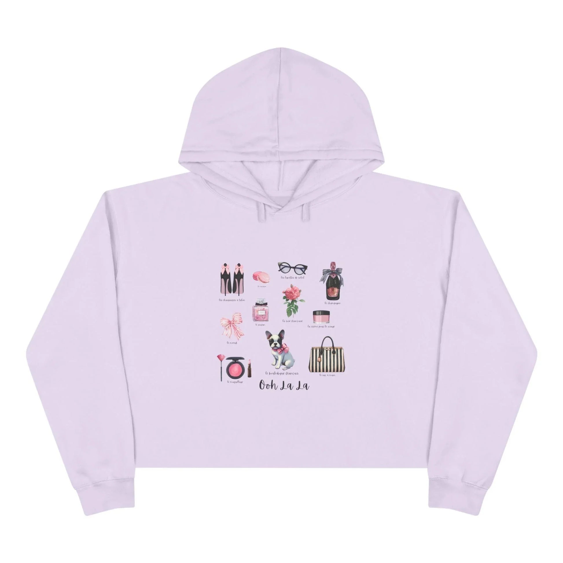 Ooh La La! French Chic Crop Hoodie - Whippie's