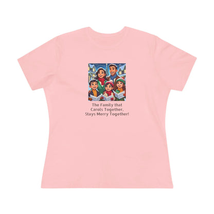 The Family that Carols Together, Stays Merry Together! - Women's Softstyle Tee - Whippie's
