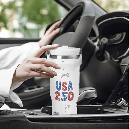 USA 250 Tumbler Front in Car Cupholder