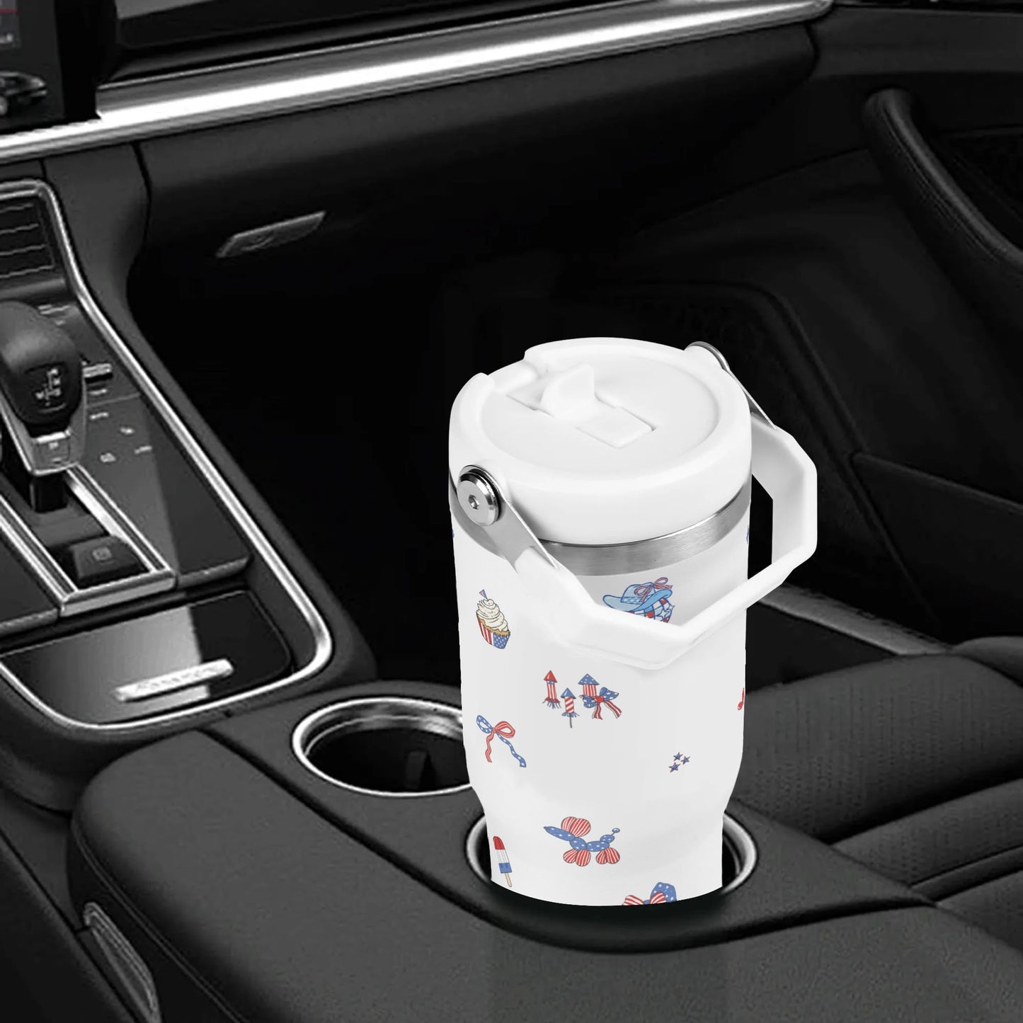 USA 250 Tumbler Back in Car Cupholder