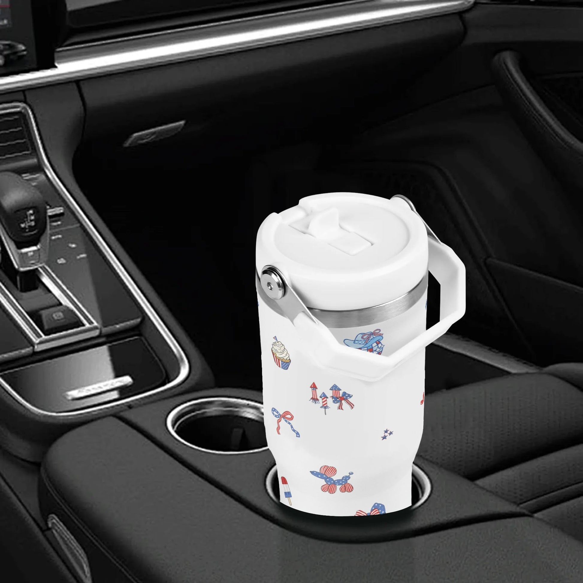 USA 250 Tumbler Back in Car Cupholder