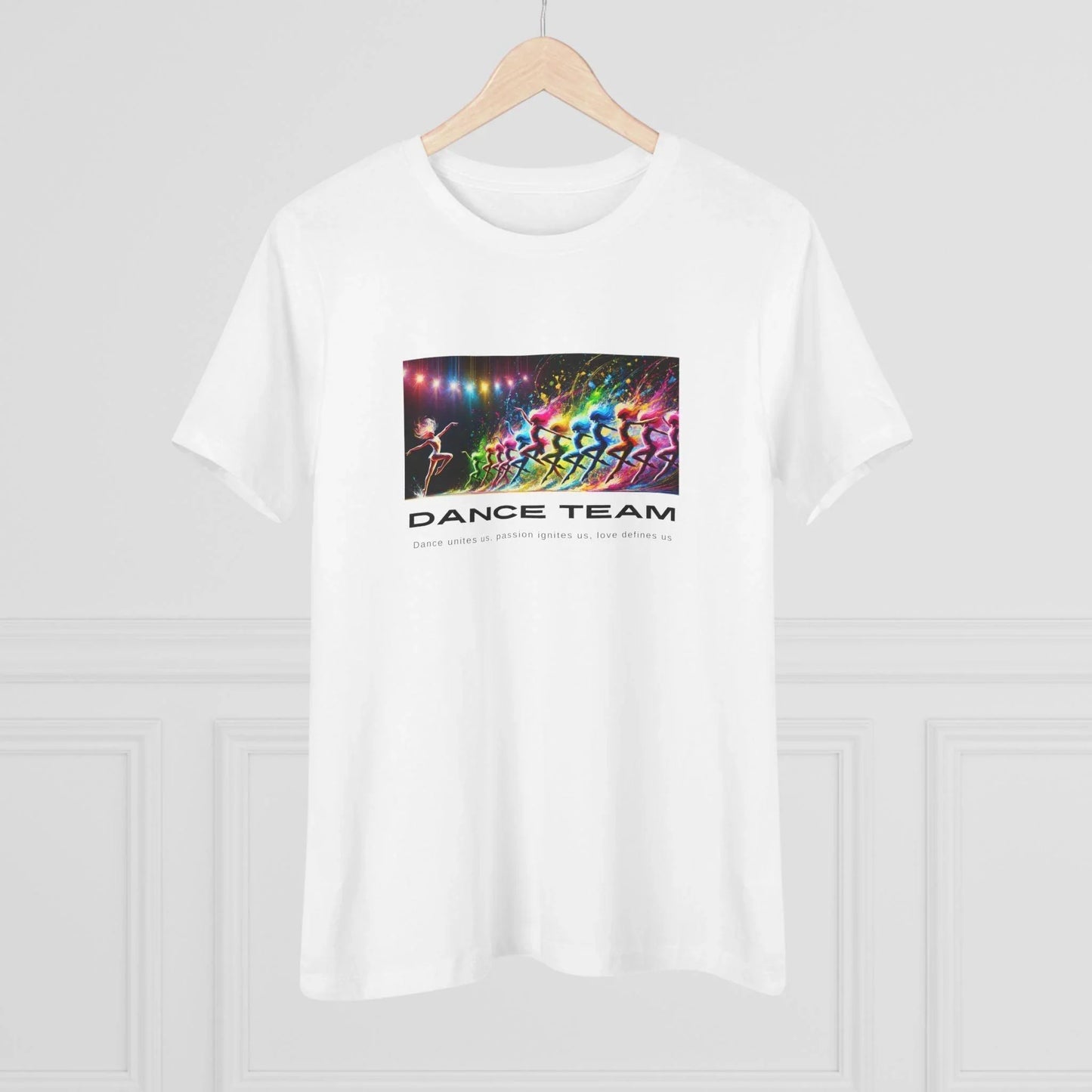 Dance Team: Dance unites us, passion ignites us, love defines us! 💃‍♀️ Women's Softstyle Tee 🎨 - Whippie's