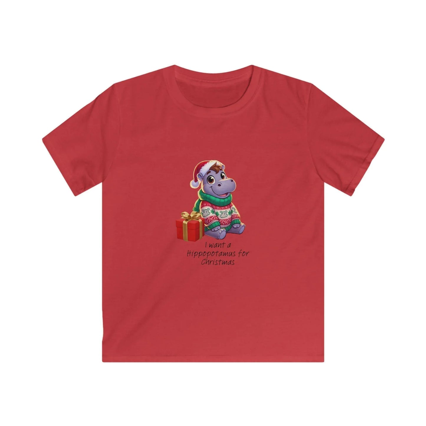 I Want a Hippopotamus for Christmas 🦛🎄 Boy Hippo - Kids' Tee! 🎁✨ - Whippie's