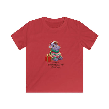 I Want a Hippopotamus for Christmas 🦛🎄 Boy Hippo - Kids' Tee! 🎁✨ - Whippie's
