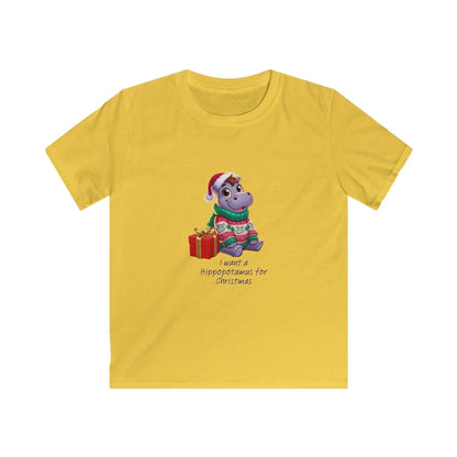 I Want a Hippopotamus for Christmas 🦛🎄 Boy Hippo - Kids' Tee! 🎁✨ - Whippie's