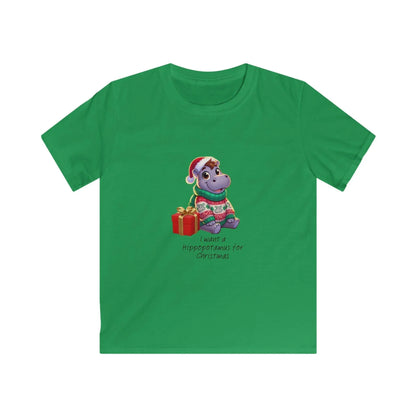 I Want a Hippopotamus for Christmas 🦛🎄 Boy Hippo - Kids' Tee! 🎁✨ - Whippie's