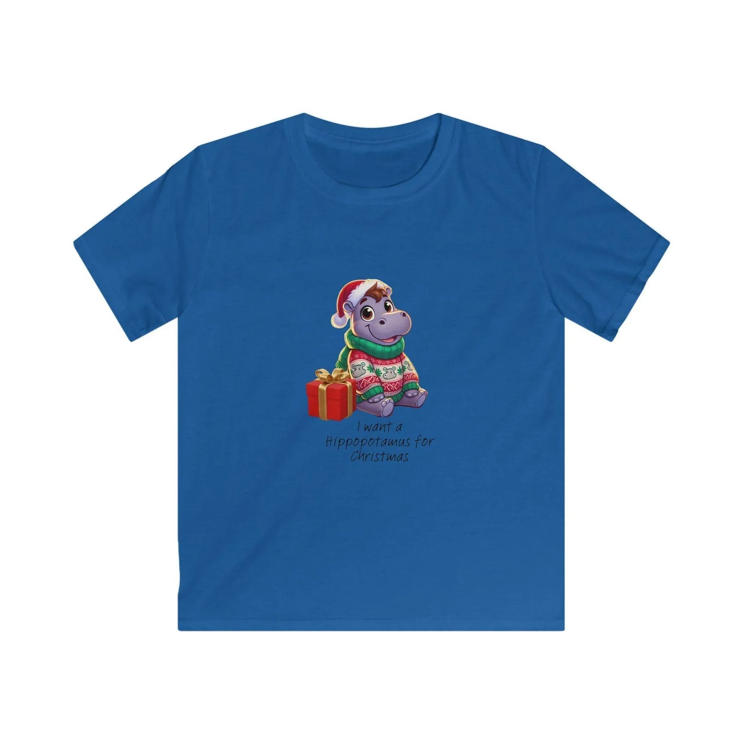 I Want a Hippopotamus for Christmas 🦛🎄 Boy Hippo - Kids' Tee! 🎁✨ - Whippie's