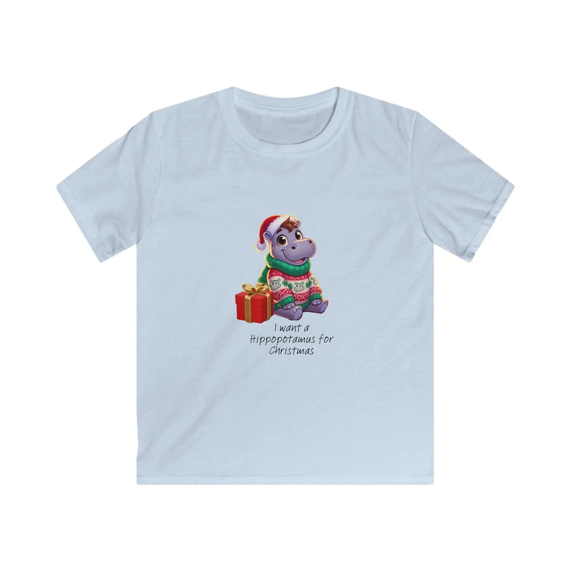 I Want a Hippopotamus for Christmas 🦛🎄 Boy Hippo - Kids' Tee! 🎁✨ - Whippie's