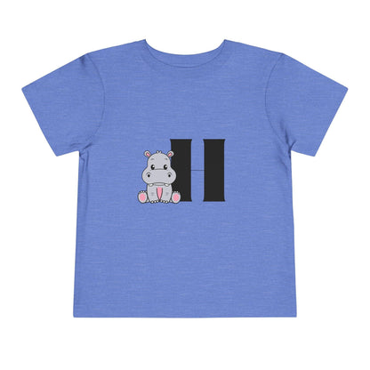 Alphabet Adventures: Letter H - Hippo Toddler T-shirt - Whippie's