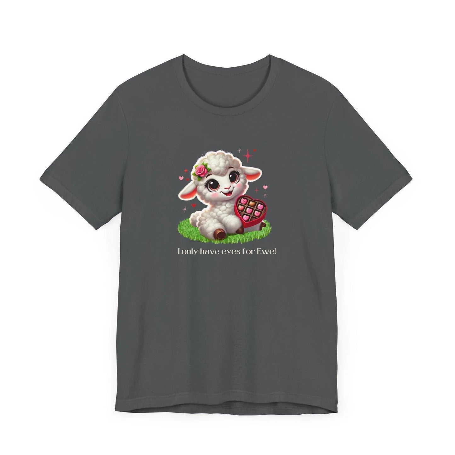 💖 I Only Have Eyes for Ewe! 🐑 Unisex Jersey Tee ✨ Spread the love this Valentine's Day! - Whippie's