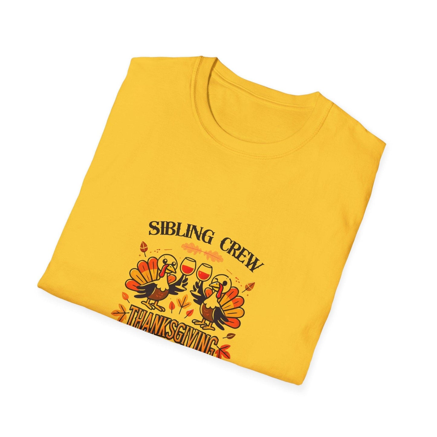 Thanksgiving Sibling Crew - Wine Unisex T-Shirt - Whippie's