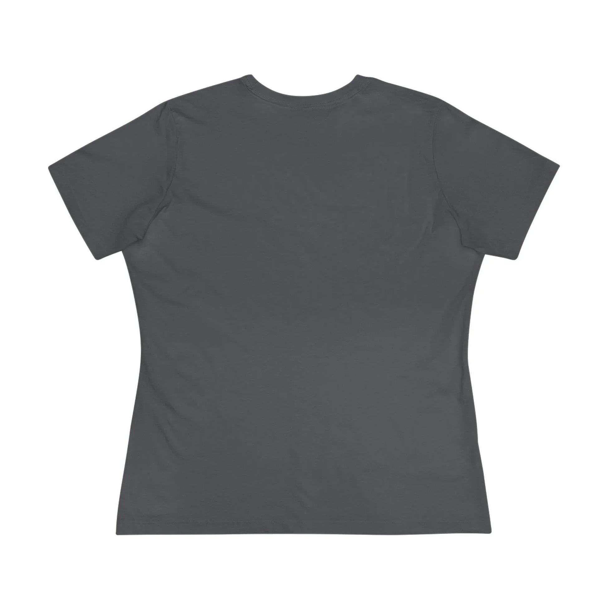 Kittie with Christmas Tree Hat and Card - Women's Softstyle Tee - Whippie's