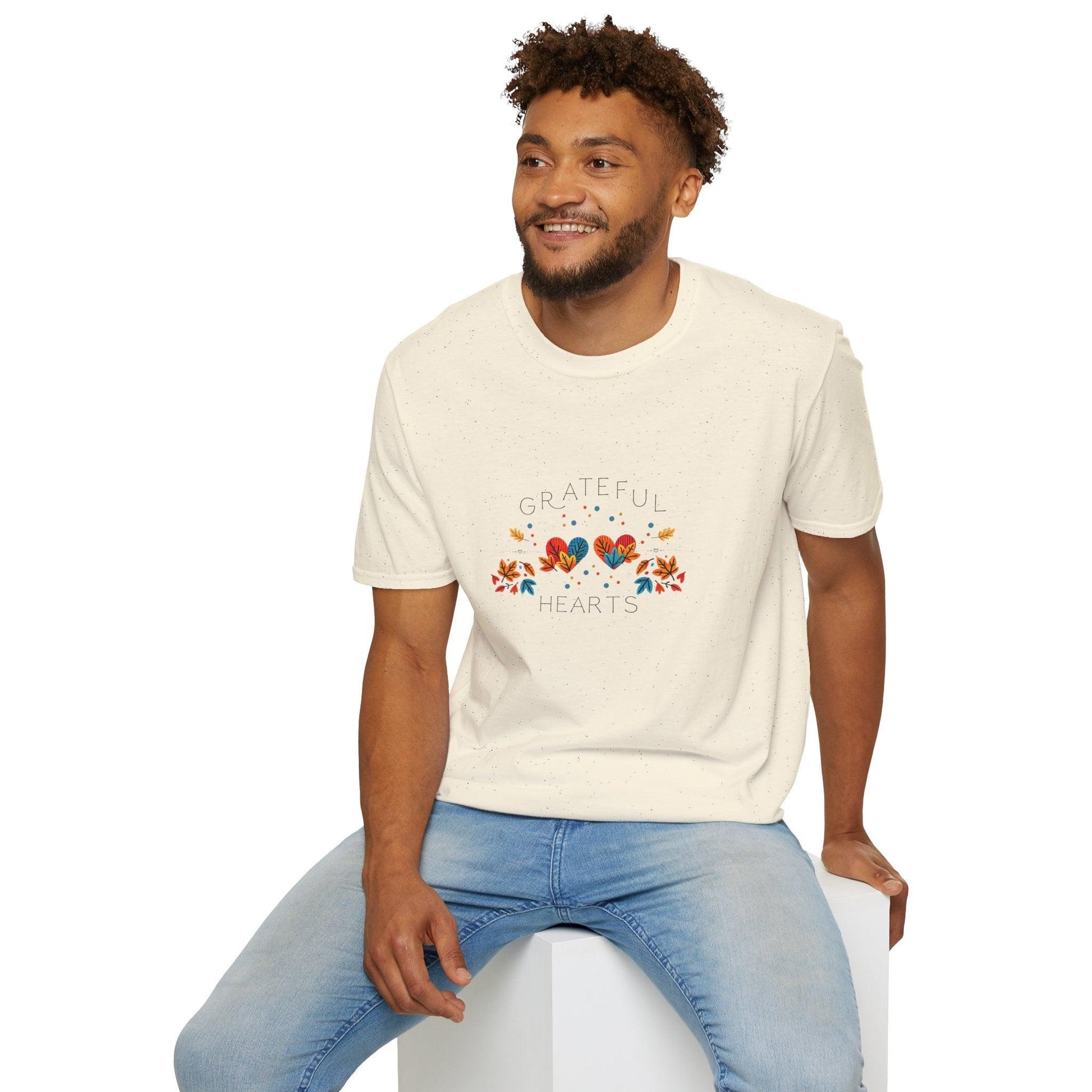 Grateful Hearts - A Family Affair 🧡💛❤️ - Two Hearts - Unisex T-Shirt - Whippie's