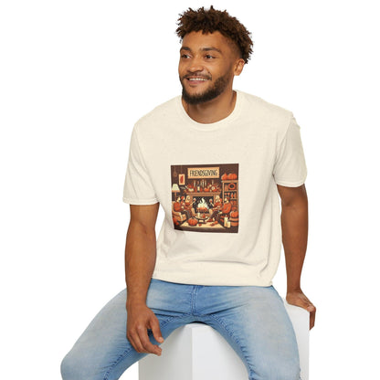 Friendsgiving Vibes - Gather & Give Thanks! 🍷🍂 Unisex T-Shirt - Whippie's