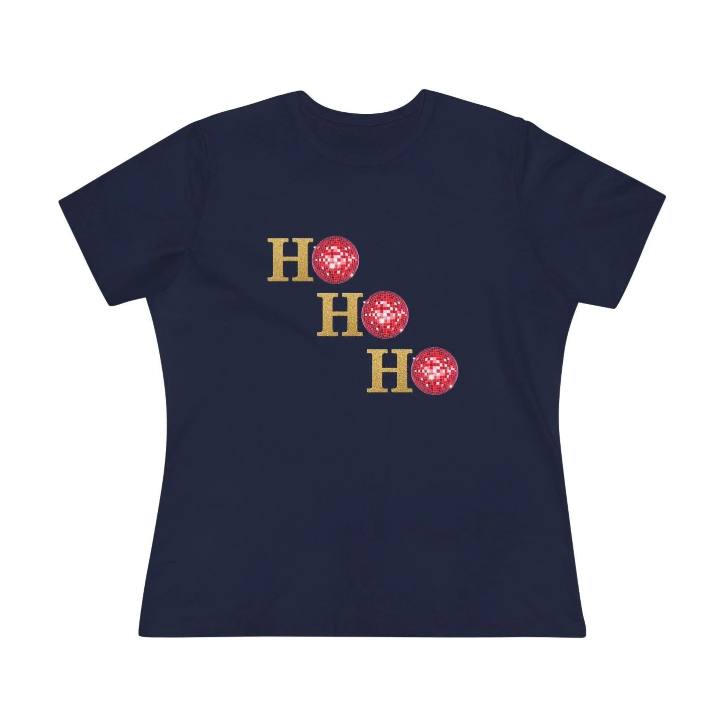 Ho Ho Ho ✨ Women's Softstyle Tee (with Disco Ball O's!) - Whippie's