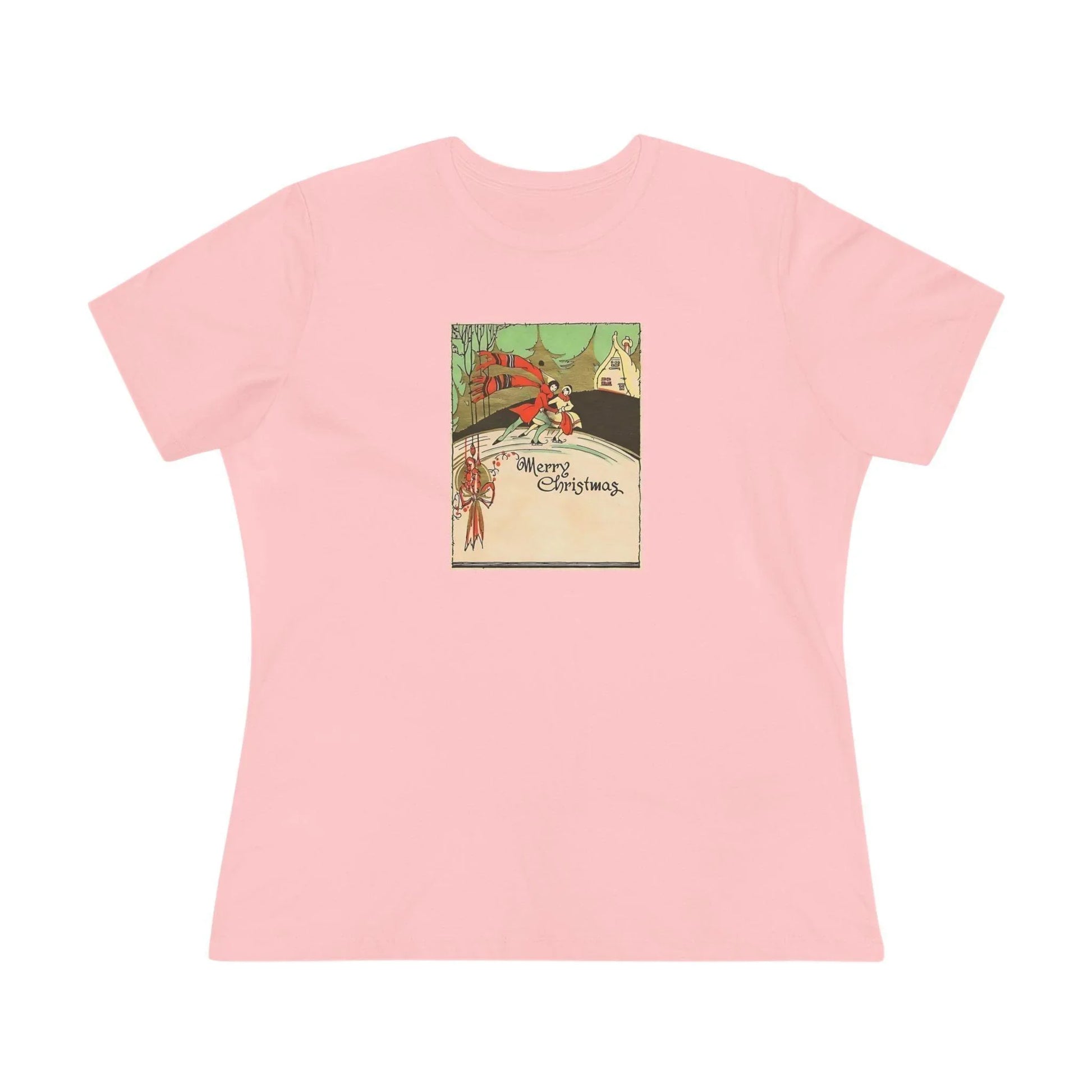 Merry Christmas - Ice Skating Couple - Women's Tee - Whippie's