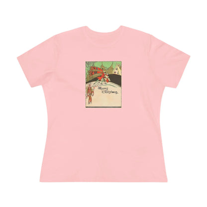 Merry Christmas - Ice Skating Couple - Women's Tee - Whippie's