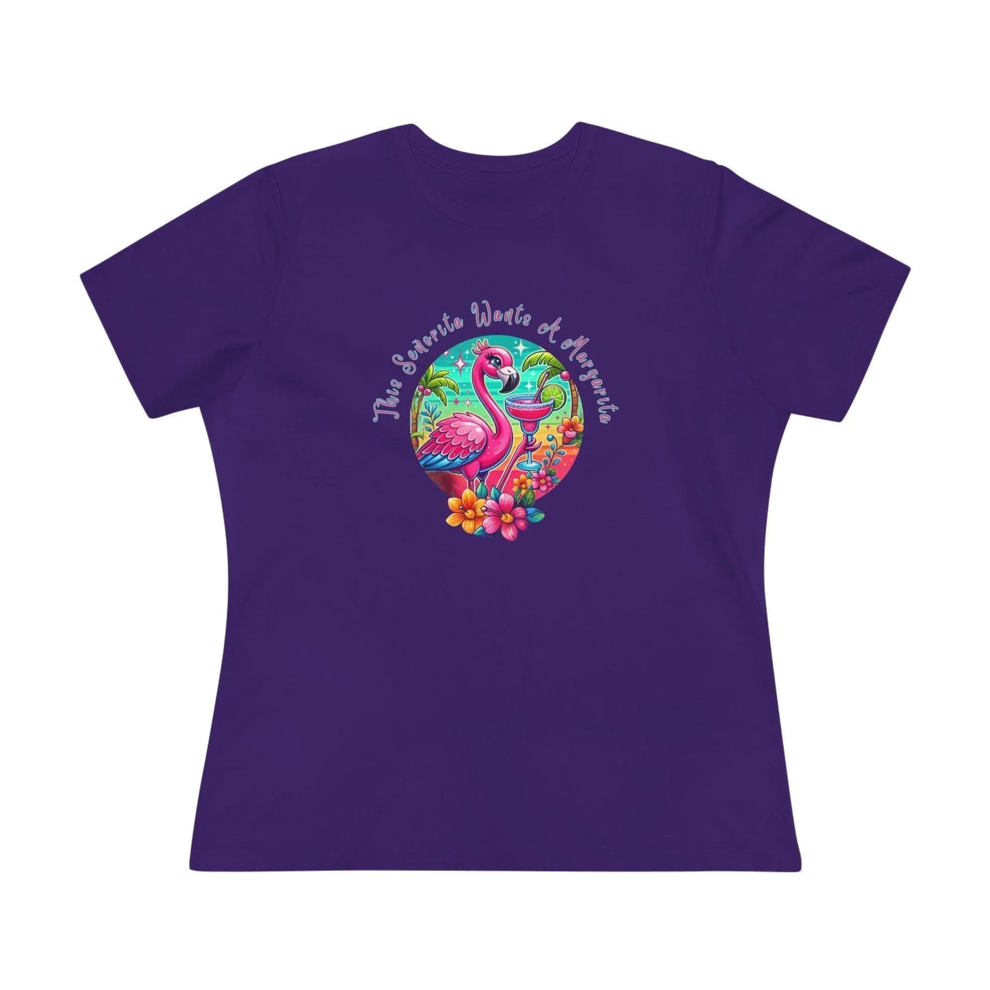 This Señorita Wants a Margarita - Women's Cotton Tee 🦩🍹 - Whippie's