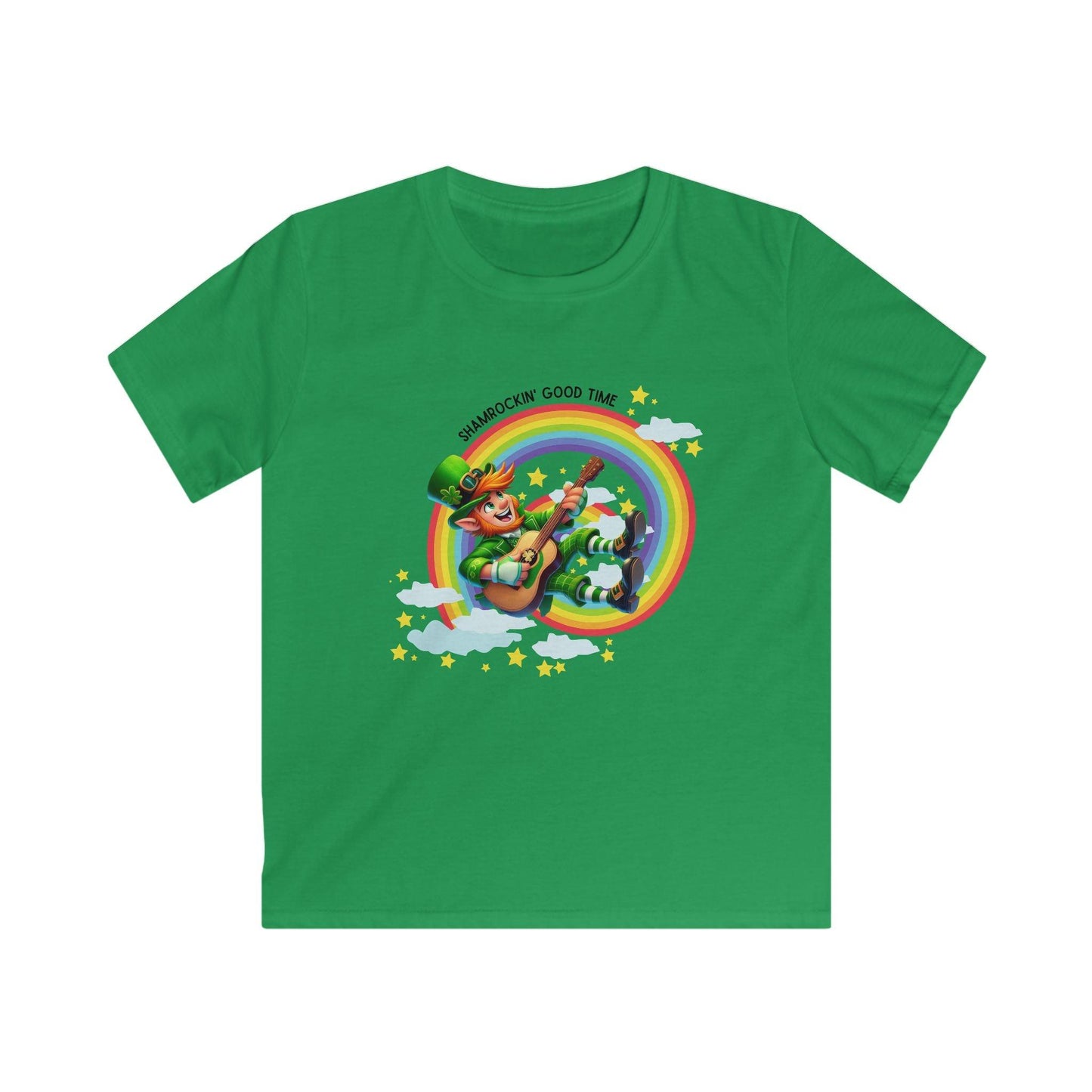 Shamrockin' Good Time Youth Tee - Rockin' the Irish Spirit! 🎸🍀🌈 - Whippie's