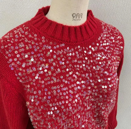 Holiday Sequin Sweater