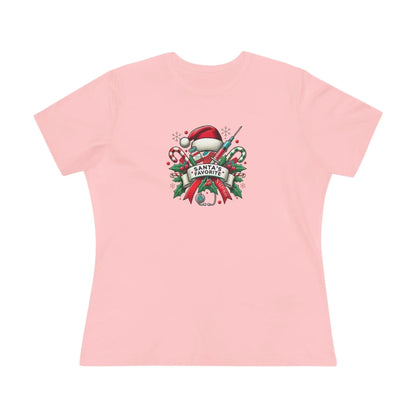 Santa's Favorite School Nurse - Women's Softstyle Tee - Whippie's