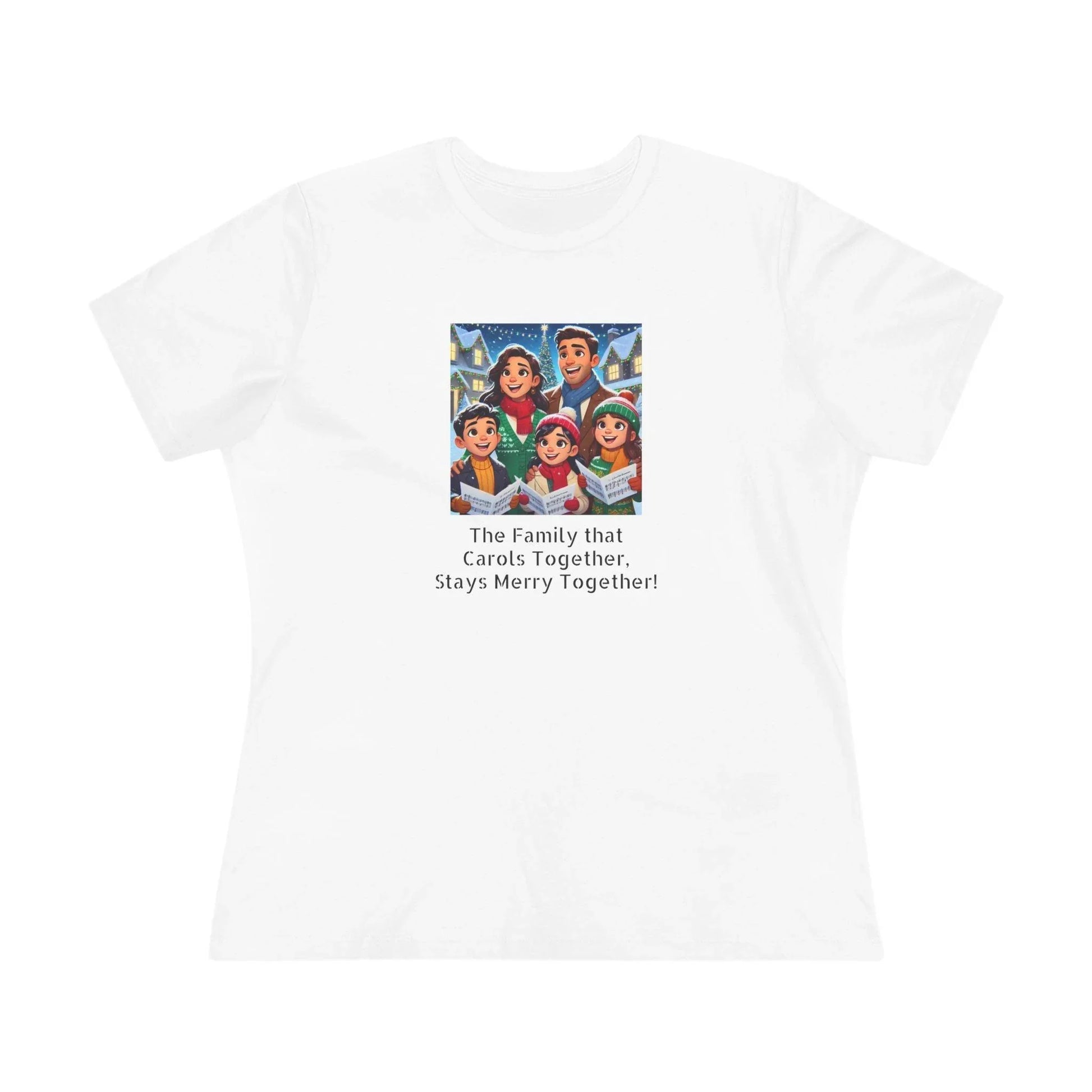 The Family that Carols Together, Stays Merry Together! - Women's Softstyle Tee - Whippie's