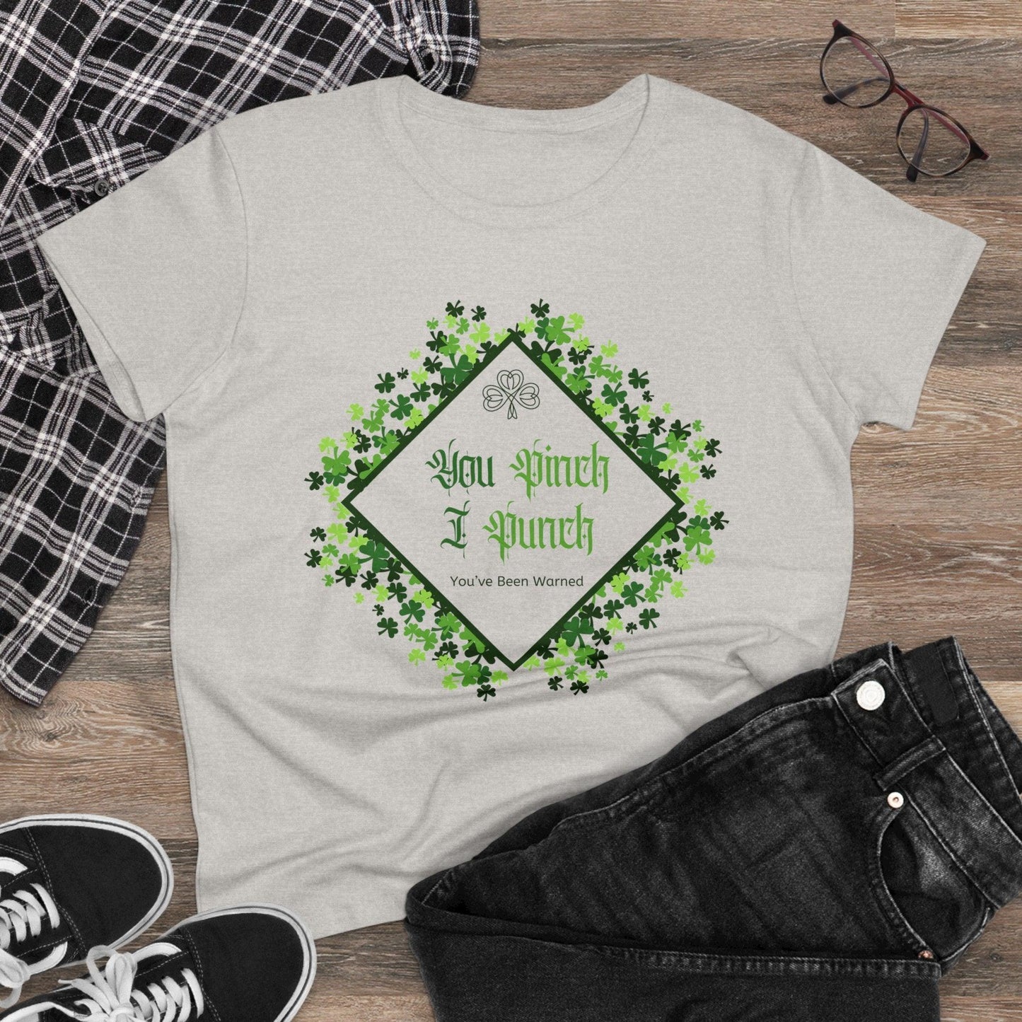 🍀 You Pinch I Punch 🍀 Women's Tee ☘️ A touch of Irish luck! - Whippie's