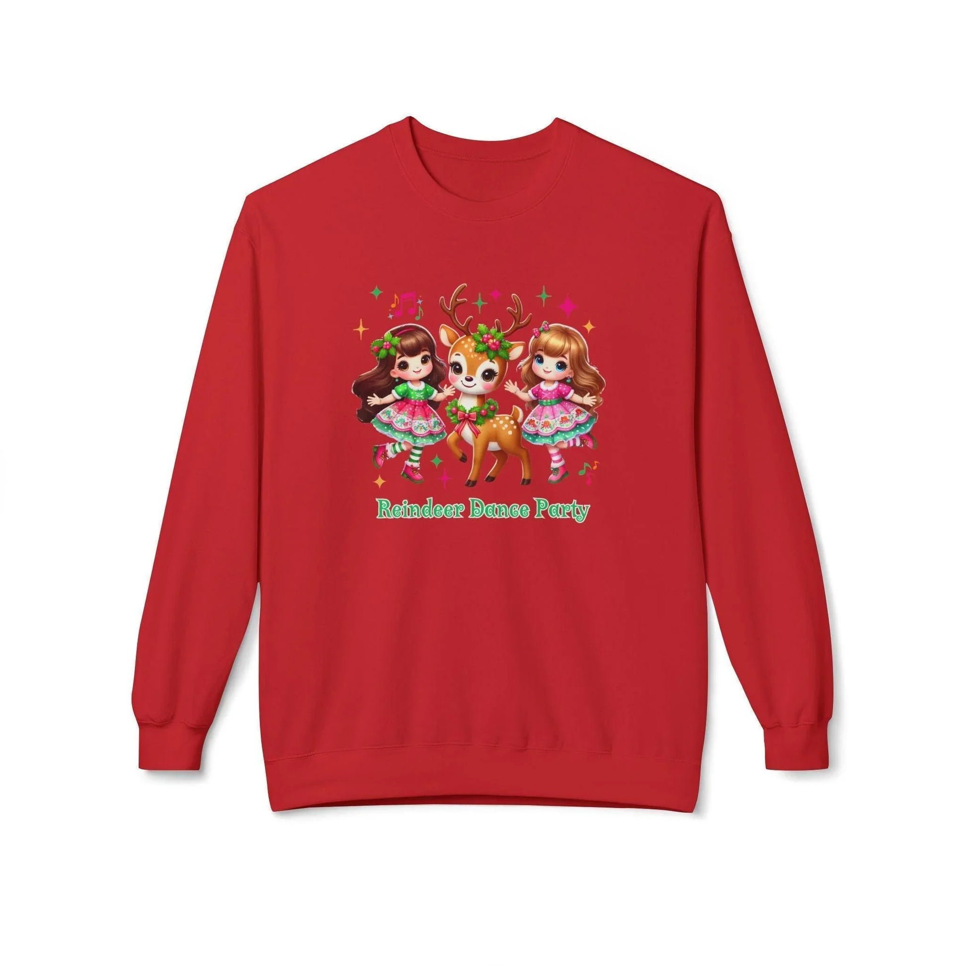 Reindeer Dance Party 🦌 Unisex Fleece Sweatshirt 🎄🎁 - Whippie's