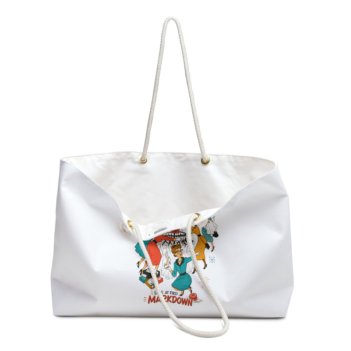 Filene’s Basement Running of the Brides Mid Century Tote Bag