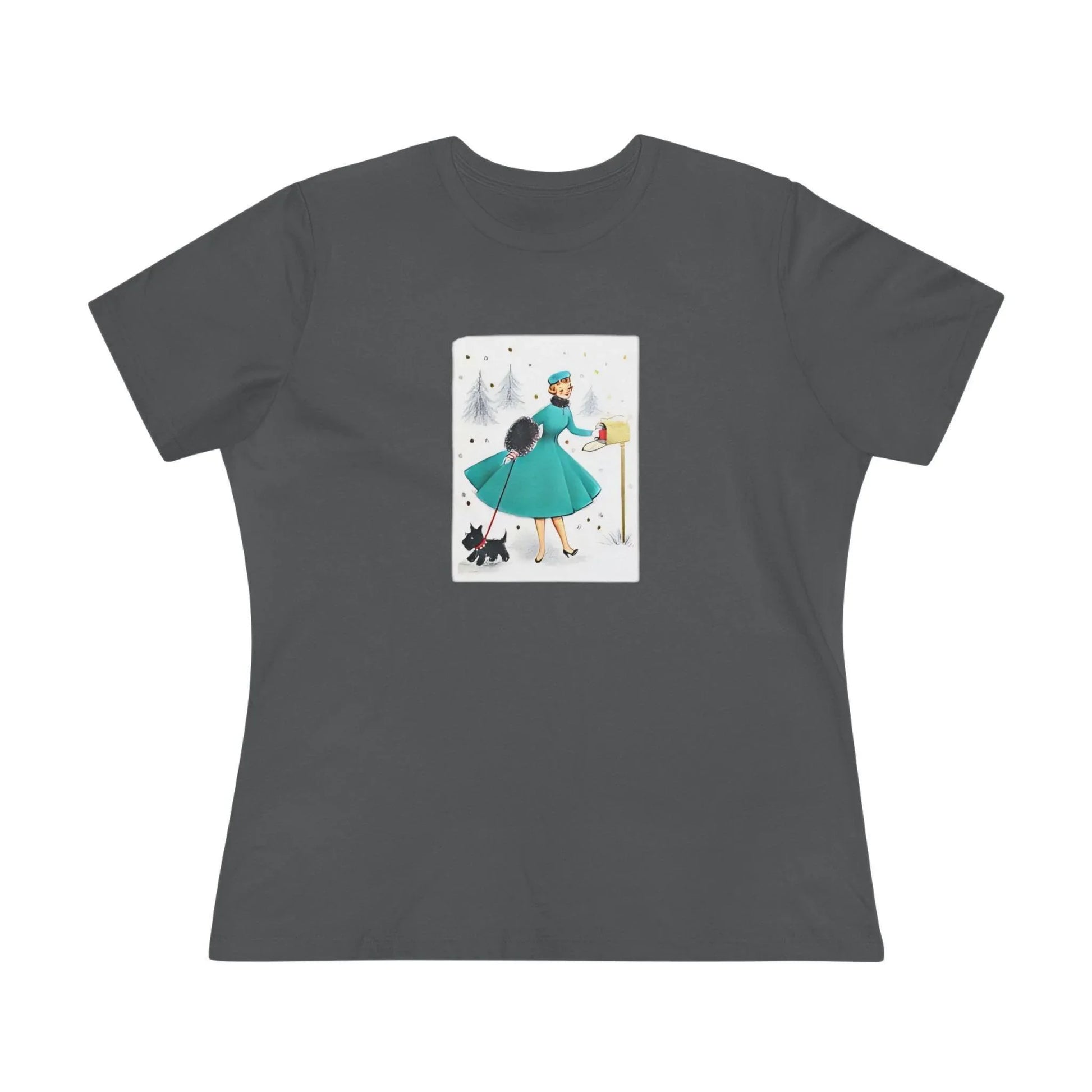 Retro Christmas Mailbox Check - Women's Softstyle Tee - Whippie's