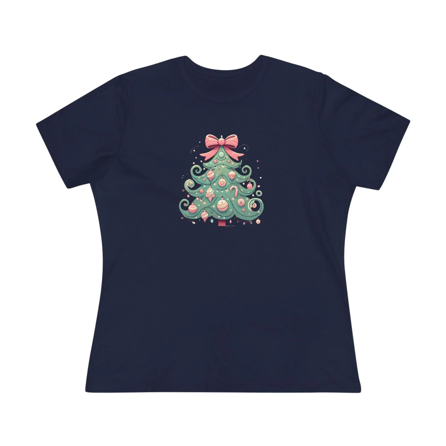 🎄💖 Pastel Dream Christmas Tree ✨🎀 - Women's Softstyle Tee - Whippie's