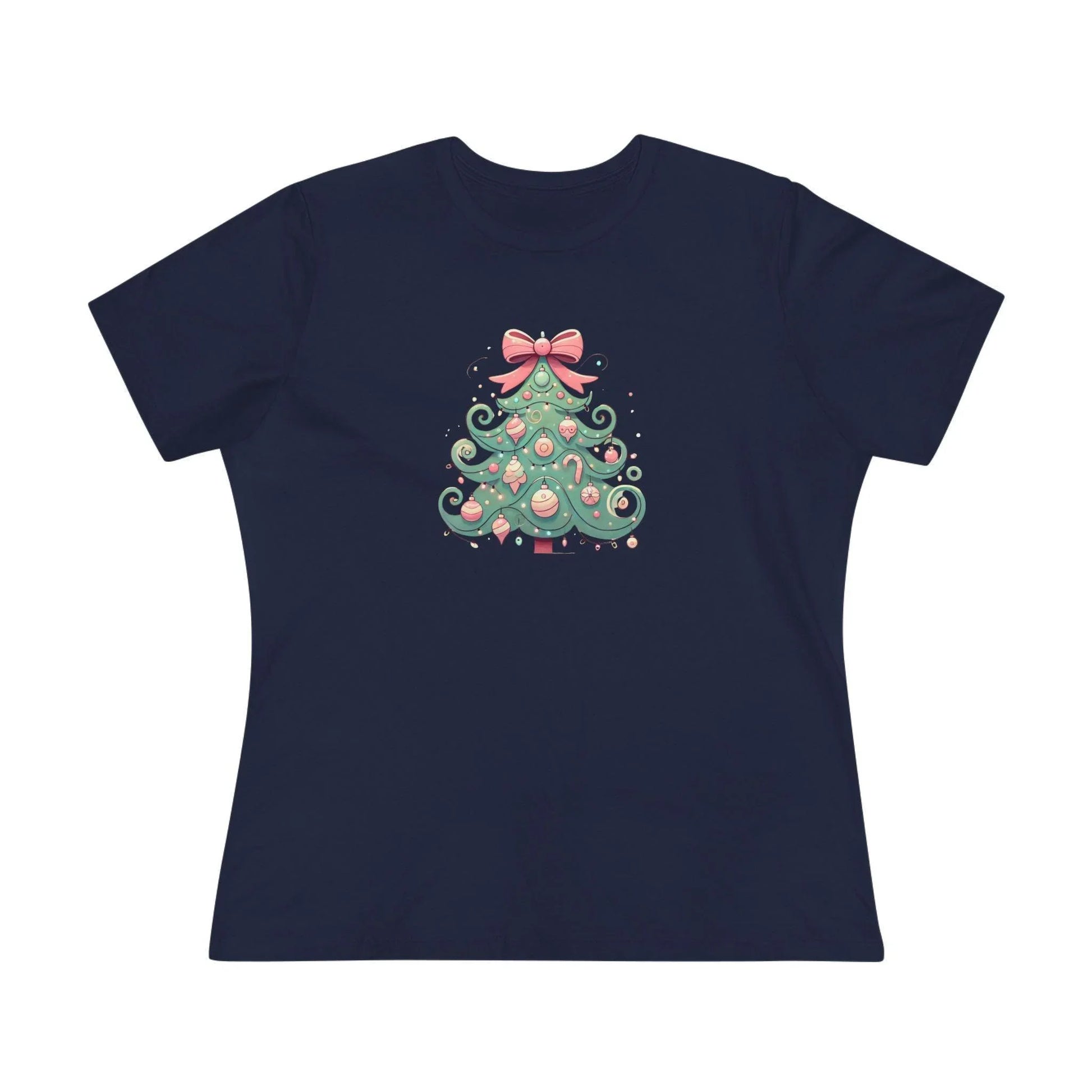 🎄💖 Pastel Dream Christmas Tree ✨🎀 - Women's Softstyle Tee - Whippie's