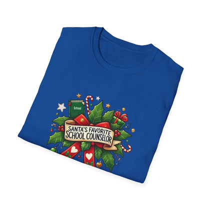 Santa's Favorite School Counselor Unisex Tee 🍎🎅 - Whippie's