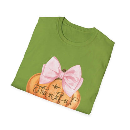 Thankful Pumpkin - A Heart Full of Gratitude! 🧡🎀 Unisex Tee - Whippie's